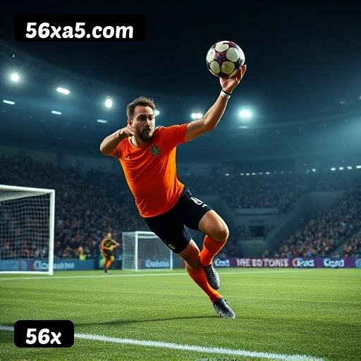 App 56x para iOS e Android — interface mobile, login biométrico e PIX integrado